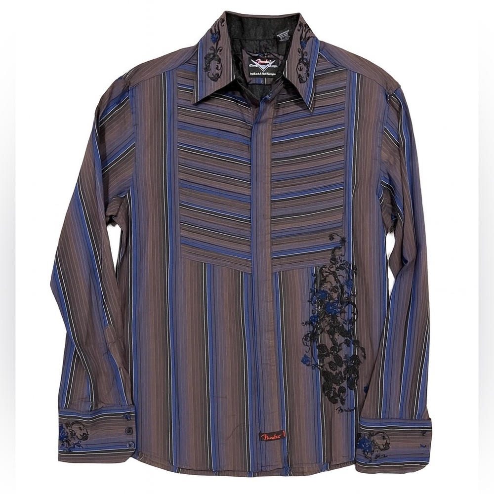 Fender Custom Shop Men’s Embroidered Shirt Size Medium By Rock & Roll Religion
